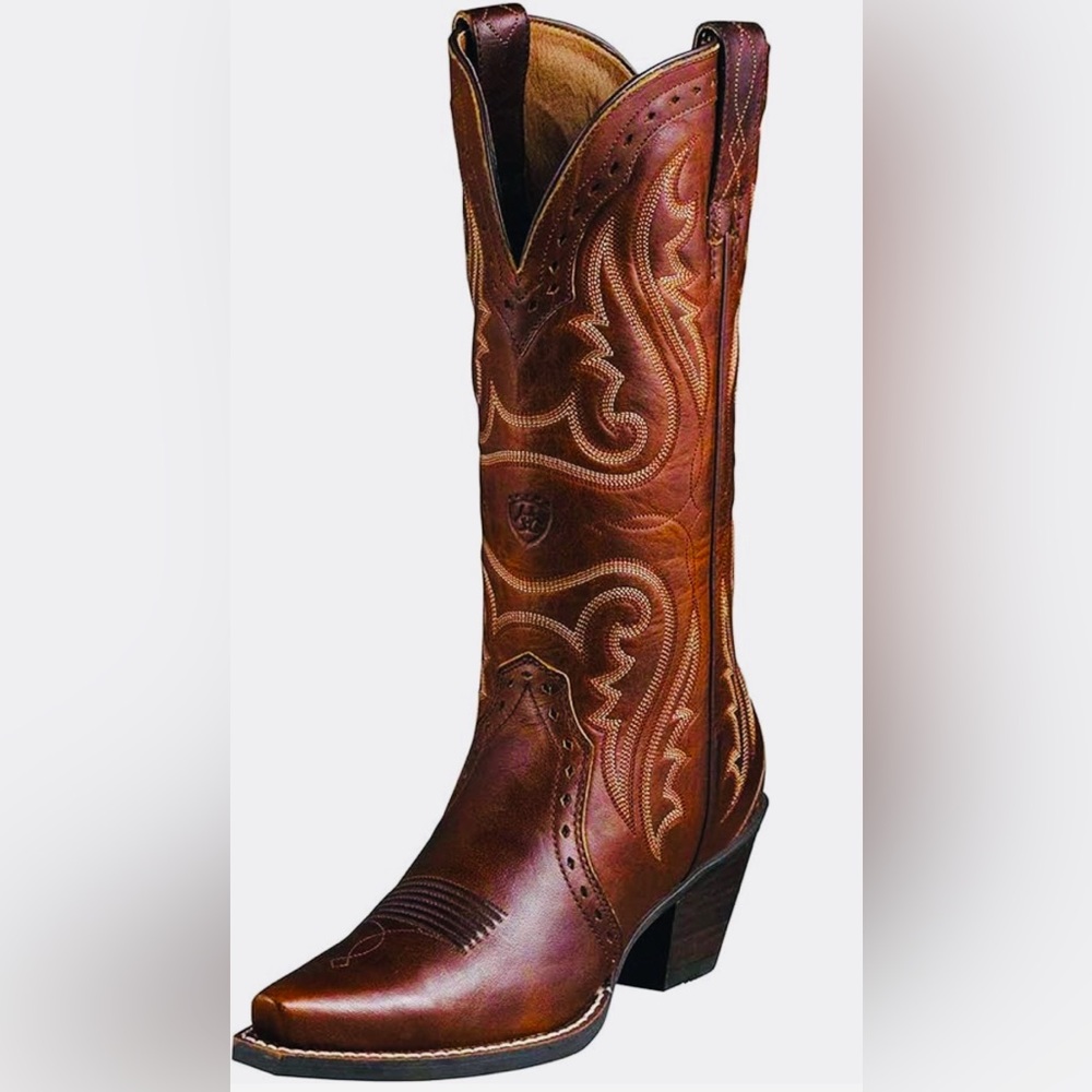 NWOT Ariat Women’s Western X Toe Boot | Size 9.0M | Style #10005908 in Caramel